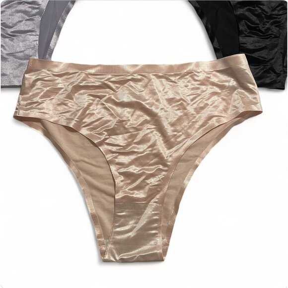 Set Of 3 Underwear Polyamide & Elastane Womens Size L, New - Picture 4 of 11